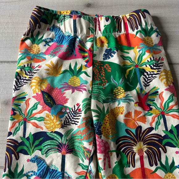Mini Boden Tropical Jungle Print Capri Length Pull On Leggings - Picture 2 of 4